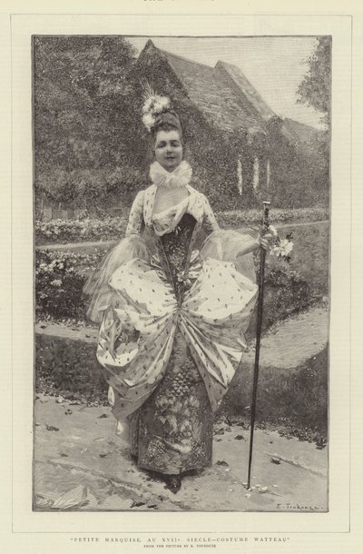 Petite Marquise, 17th Century, Costume Watteau by Edouard Toudouze